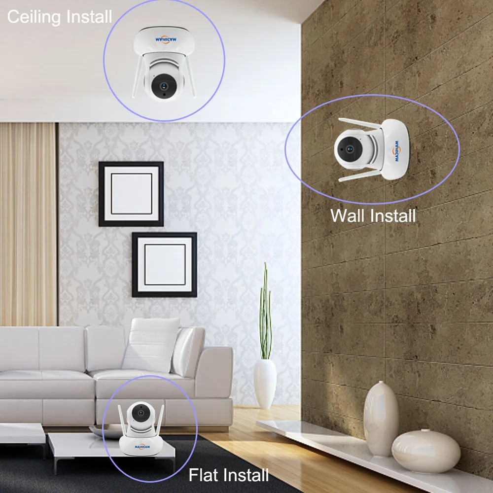 IP камера видеонаблюдения Wi Fi 2 МП PTZ 1080P|Камеры видеонаблюдения| |