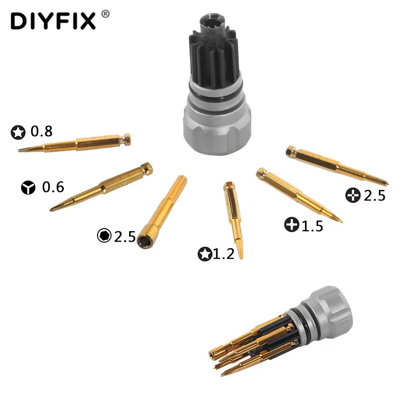 Набор отверток DIYFIX 6 в 1 для iPhone XS 7 8 iPad MacBook|Наборы ручных инструментов| |