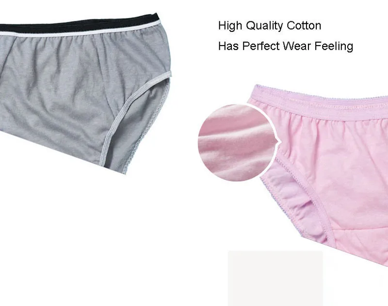 5 pcs Disposable Panties 100% Cotton Breathable Comfortable Modal Women Men Underwears Sports Travel Health Lingerie 09