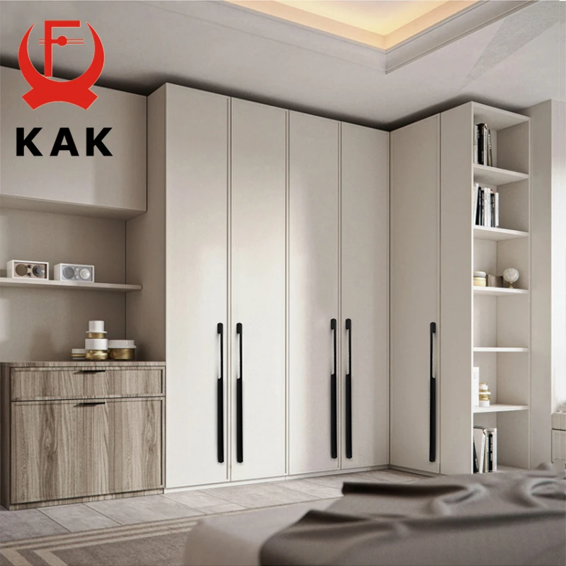KAK Cabinet Handles Solid Aluminum Alloy American Style Kitchen Cupboard Pulls Drawer Knobs Furniture Handle Hardware