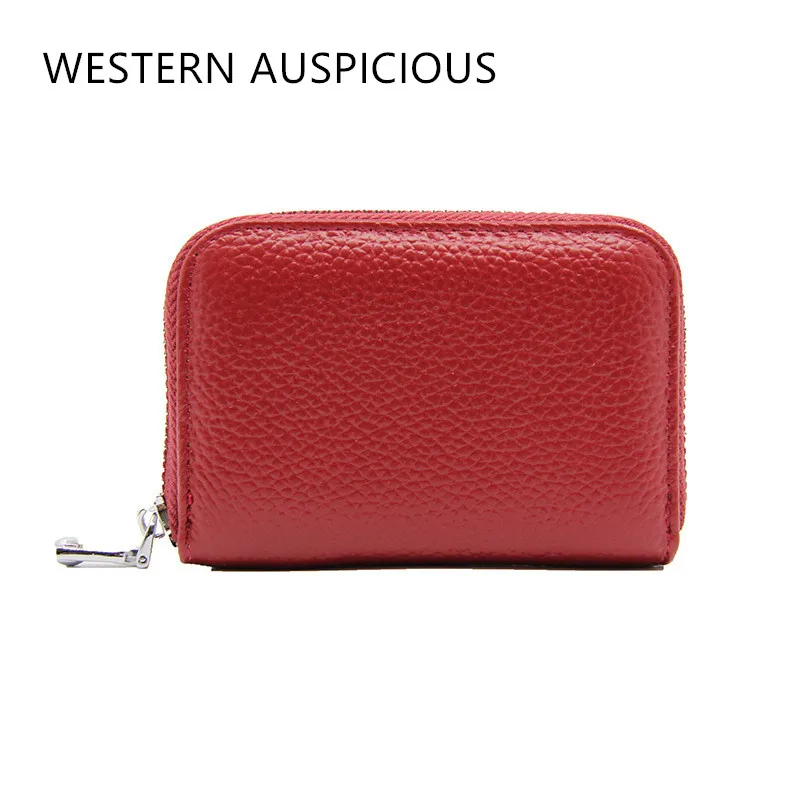 Кошелек для карт из коровьей кожи красный синий фиолетовый|credit card holder|business walletcard