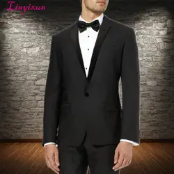 Linyixun наиболее популярные Для Мужчин's Бизнес костюмы классические gntleman свадебные костюмы жениха Best человек костюм 3 предмета костюм