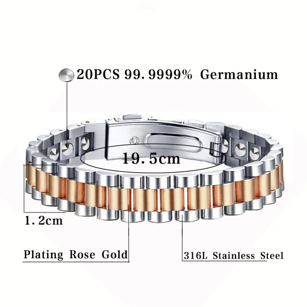 

SGS authentication Export to Korea Bio Health Therapy Care Bracelet 20 PCS 99.9999% Germanium Bracelets & Bangles Men's jewelry