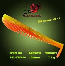 Esfishing FLK MINNOW 6pcs 10cm/7.5gFishing Lure Soft Baits Leurre souple Shad Carp Fishing Iscas Artificial
