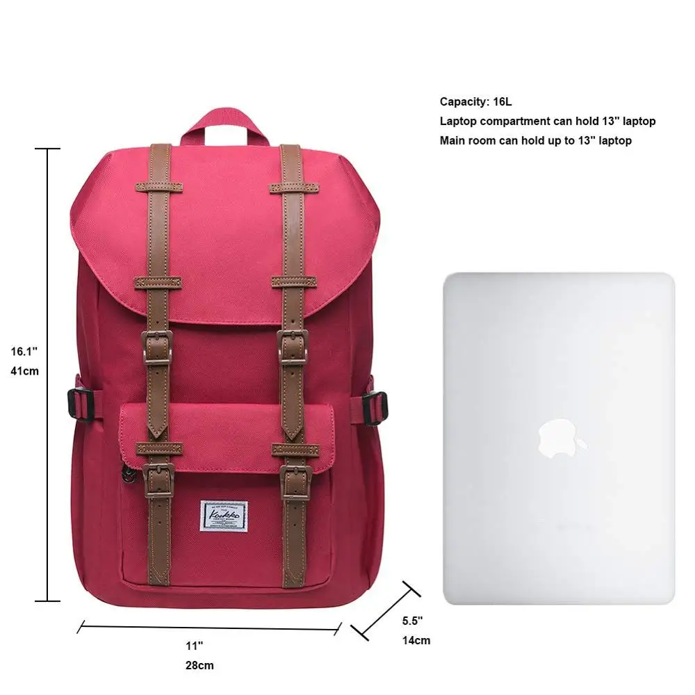 Рюкзак KAUKKO для женщин и мужчин, 17 дюймов, рюкзак для 15 дюймов, для ноутбука, повседневный рюкзак, Студенческая сумка для пеших прогулок