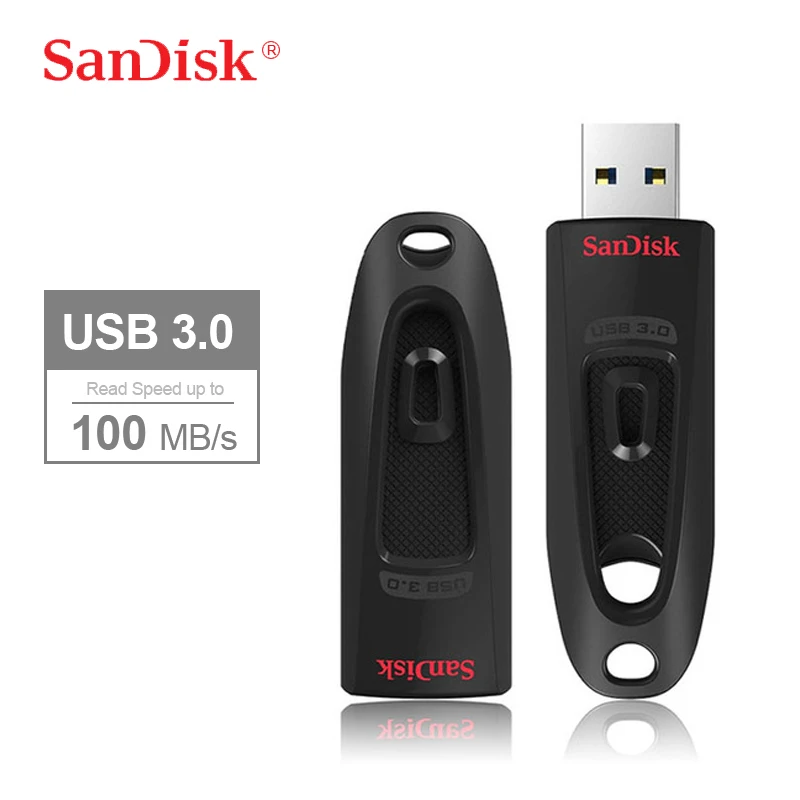 SanDisk флеш-накопитель USB 3,0 256 ГБ флеш-накопитель 128 ГБ USB3.0 карта памяти 64 ГБ Флешка 32 Гб 16 Гб USB ключ скорость чтения до 100 м/с