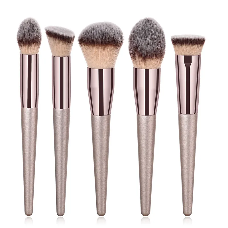 Champagne Colour Makeup Brush Set-5