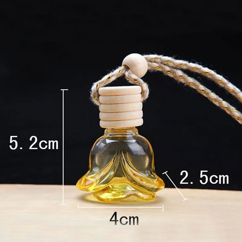 Шаблон для автомобильного зеркала заднего вида подвеска автомобиль пустая бутылка для парфюма свисающий на изысканные украшения 20 шт./лот