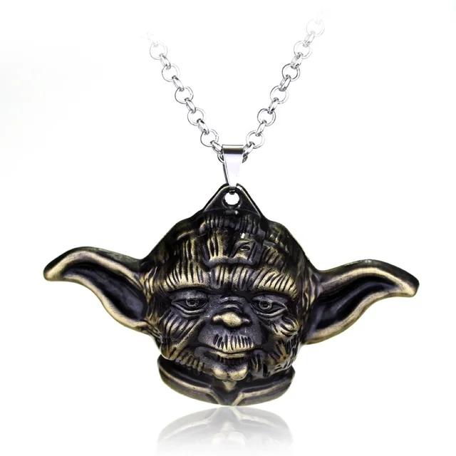 Star Wars Yoda Pendants & Neckalces Punk 3D Alien Yoda Star Trek Charms