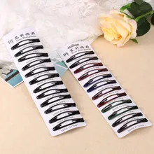 12 шт. один комплект заколки для волос для маленькой девочки аксессуары для волос женские черные зажимы для волос заколки для волос ColorfulT