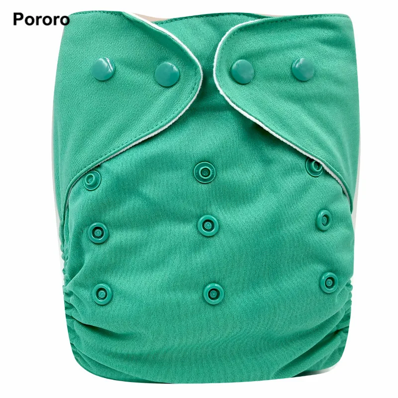 Оптовая продажа однотонные водонепроницаемые карманные подгузники PORORO для