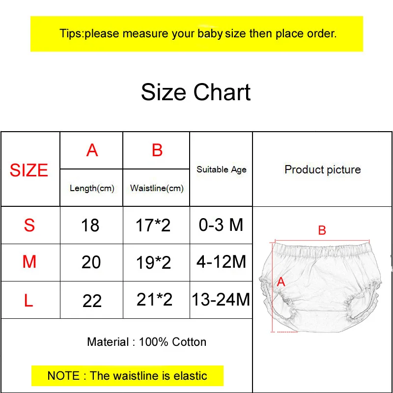 Infant Diaper Size Chart