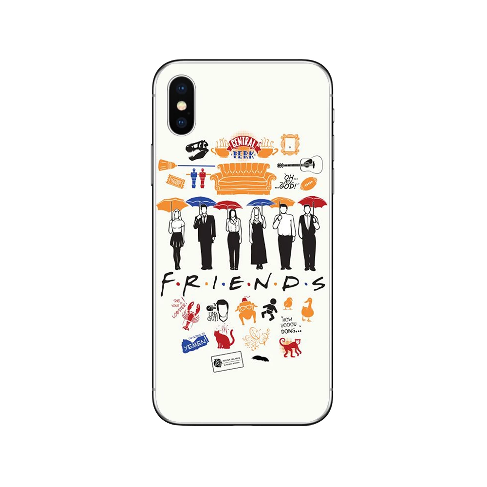 Чехол ciciber tv Series Friends Funda для Iphone 7 8 6 6S Plus 5S SE 11 Pro Max Мягкий ТПУ чехол для телефона для Iphone X XS MAX XR Coque - Цвет: Patterned 6