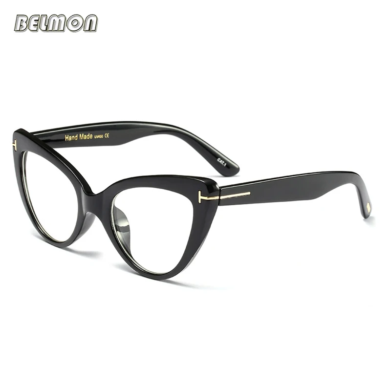 

Cat Eye Eyeglasses Spectacle Frame Women Computer Prescription Optical For Female Vintage Eyewear Clear Lens Glasses Frame RS516