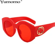 Модные Круглые Солнцезащитные очки женские новые модные роскошные брендовые Дизайнерские Индивидуальные Ретро Красные Зеленые градиентные Feminino De Sol Gafas