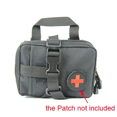 Домашний питомец, походная аптечка, тактическая медицинская сумка, MOLLE, аварийная пустая Военная медицинская сумка, Оксфорд, нейлон, камуфляж - Цвет: Black