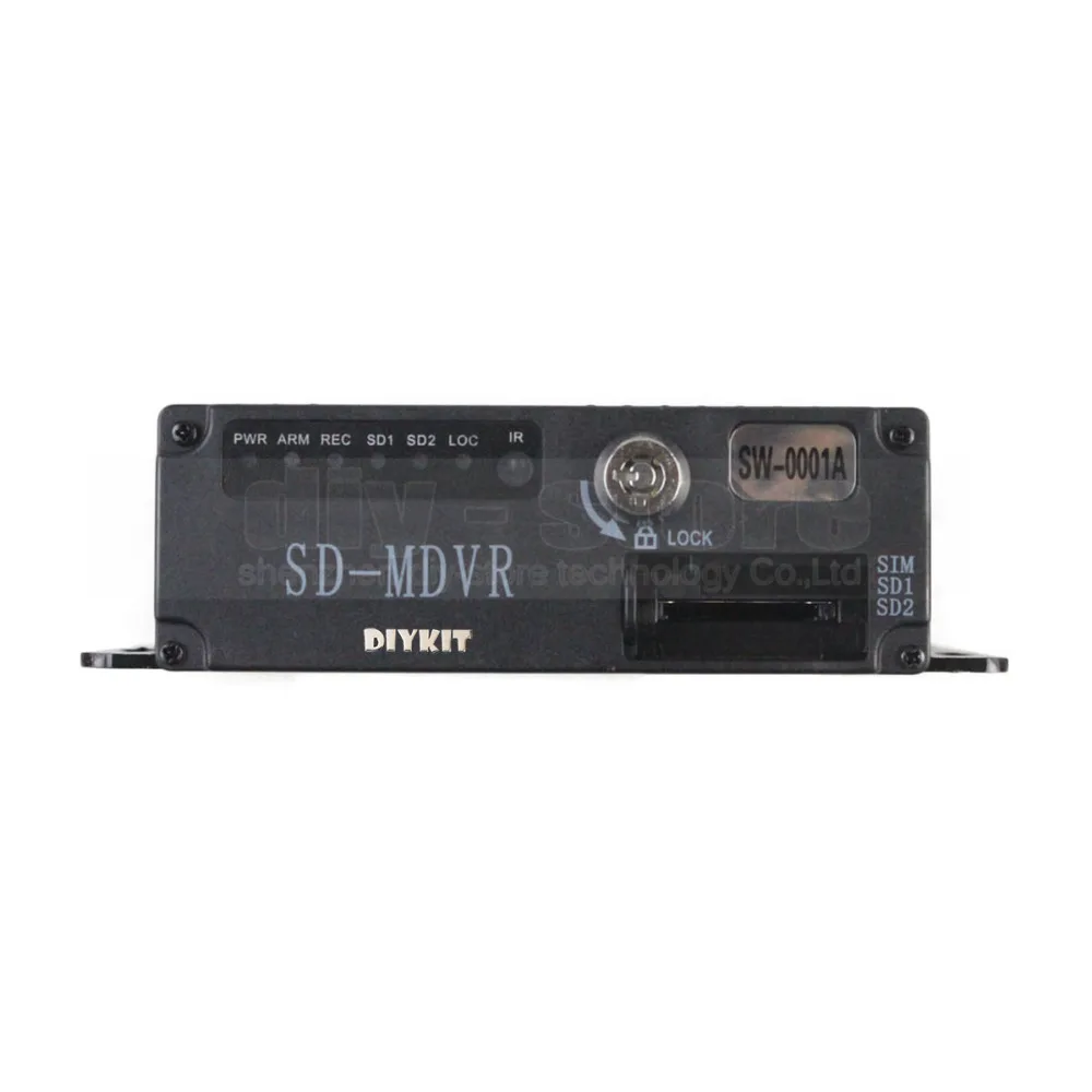DIYKIT автомобильный автобус RV мобильный HD 4CH DVR видео/аудио рекордер с