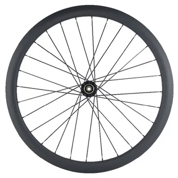 

bicycle wheels 700c 38mm clincher QR 23mm carbon rear disc wheel 870g novatec D792SB 142x12mm 24 28 32H carbon wheels