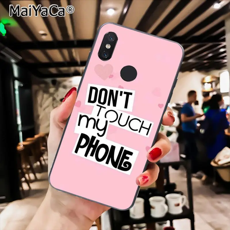 MaiYaCa не прикасайтесь к моему телефонному чехлу для Xiaomi Redmi8 4X 6A S2 7A 5A Redmi 5 5Plus Note5 7
