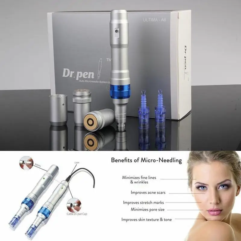 

Wireless and Wired in one Ultima Dr.Pen A6 Permanente Microblading Tattoo Needles Pen Electric Micro Rolling Derma Therapy