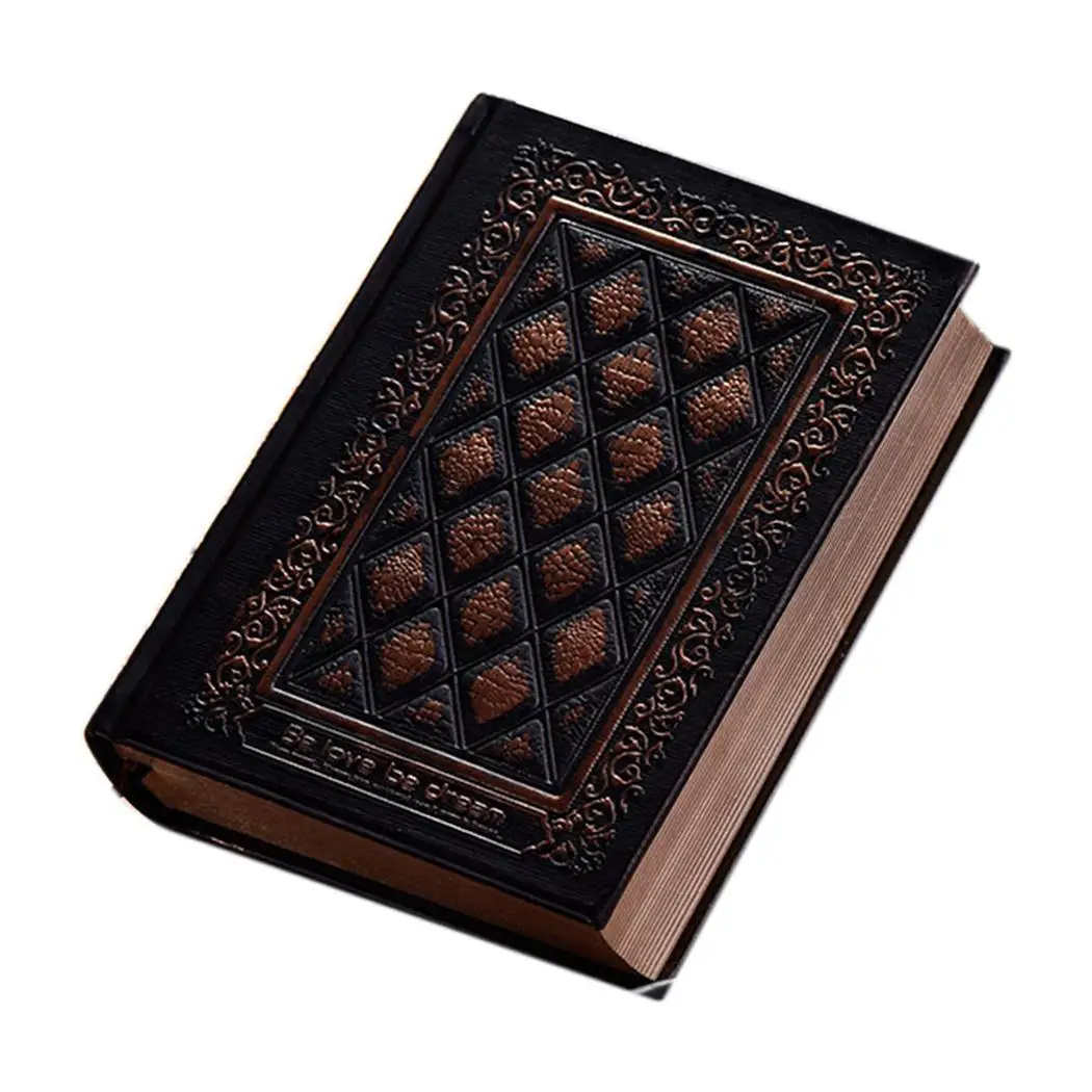 

Faux Leather Hardcover Retro Blank Inside Home, Travel, Birthday, etc Page Relief Travel Journal Notebook