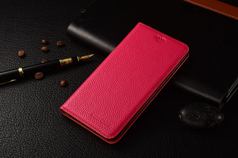 Tampa do Suporte de Couro Cases de Telefone Capa para Meizu Case Kezihome Litchi Genuine Leather Flip Pro6 Coque 6 Pro 16 Cheap Estojos p carteira