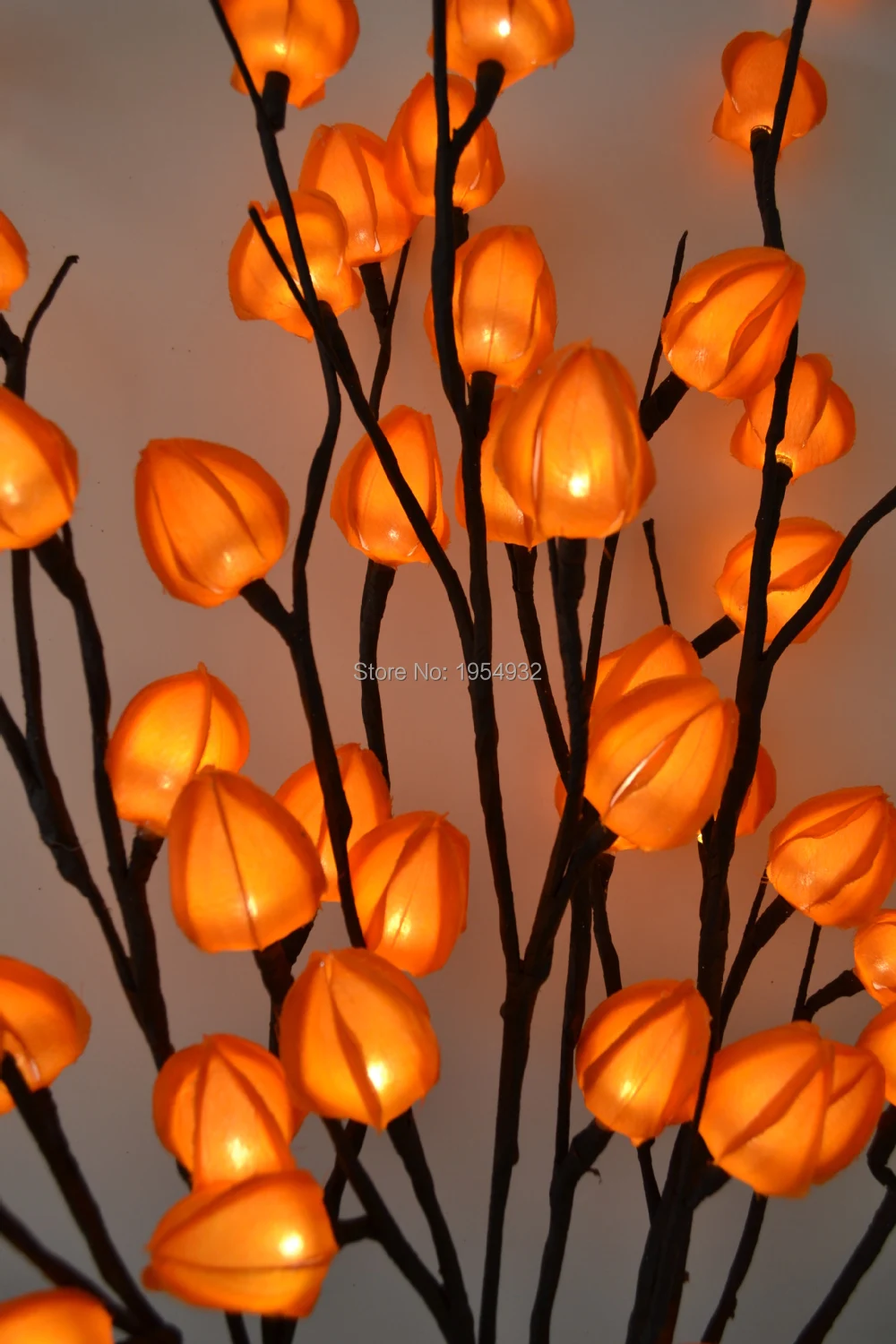 32&quot; Height with 30 Led Electric Type Chinese Lantern Branch Lights, 3