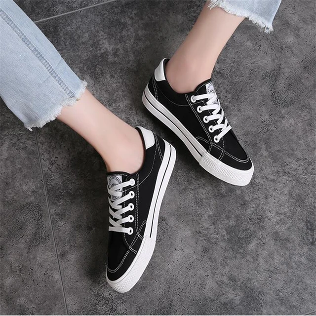 2018 Women Shoes Sneakers Zapatillas Deportivas Woman Creepers Casual Shoes Increasing Heel Mujer Flat