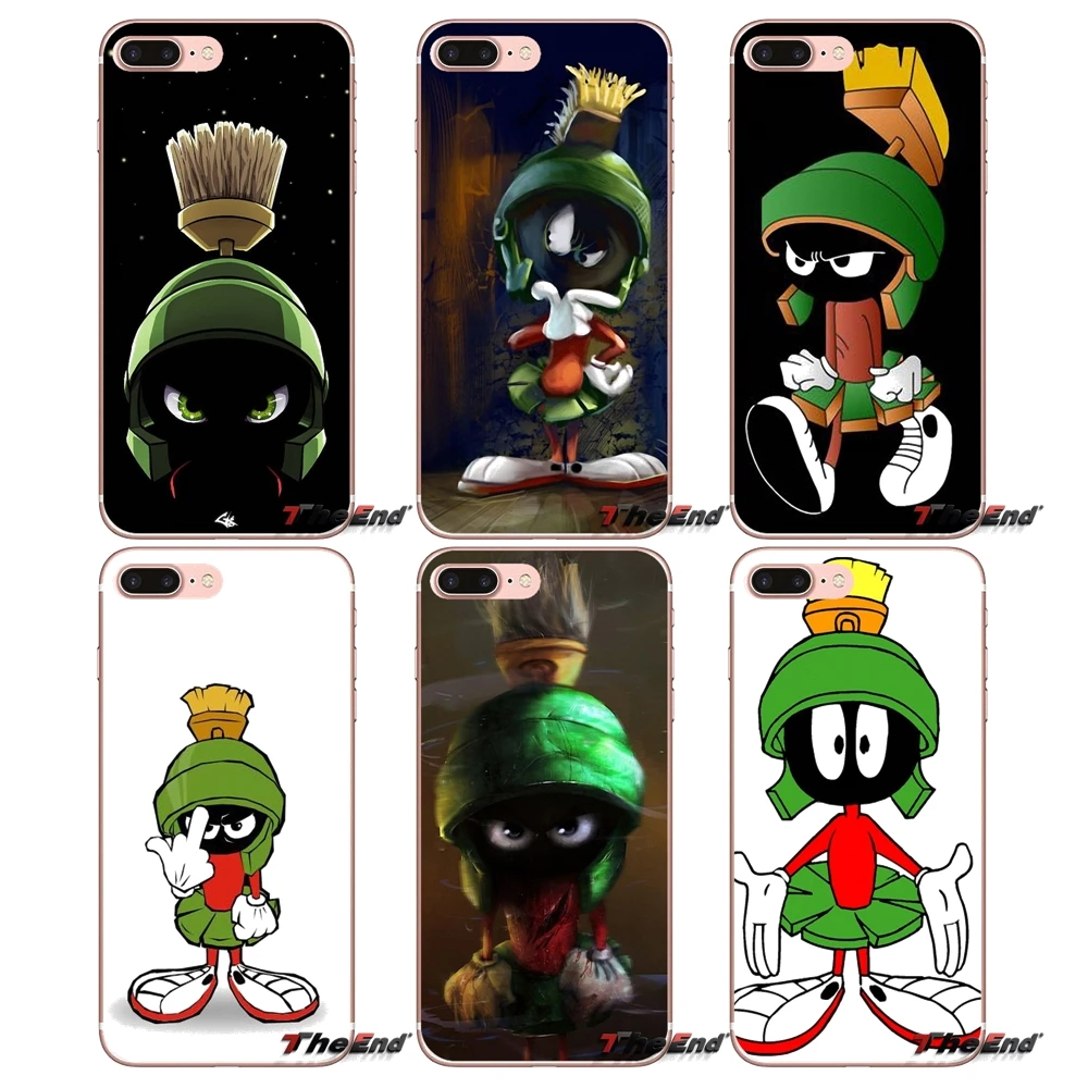 Мягкие чехлы marvin the martian Looney для iPhone X 4 4S 5 5S 5C SE 6 6S 7 8 Plus Samsung Galaxy J1 J3 J5 J7 A3 A5 2016 2017 |