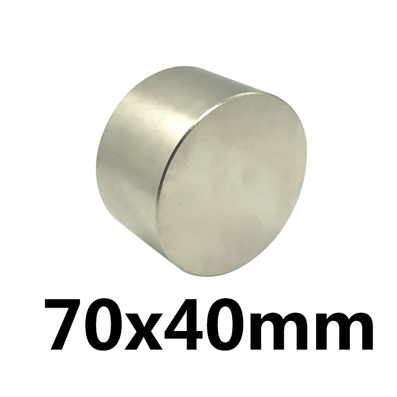 

1pcs N35 Dia70x40 mm hot round magnet 70X40mm Strong magnets Rare Earth Neodymium Magnet 70x40mm wholesale 70*40