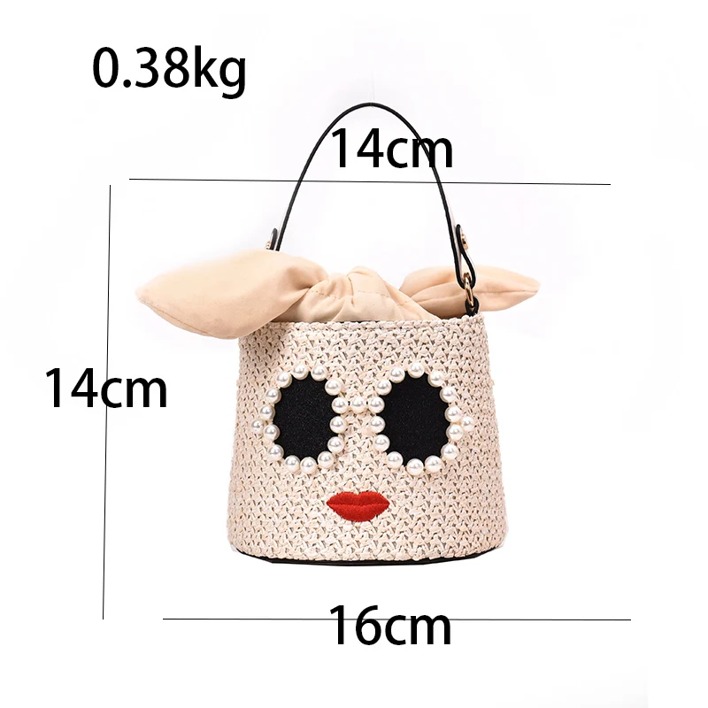 fashion simple bucket bag women's designer handbag high quality linen high quality single shoulder slant straddle bag qq444