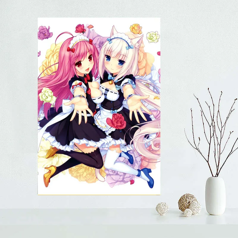 Новое поступление 2018 г. постер на холсте NEKOPARA заказ для домашнего декора тканевый