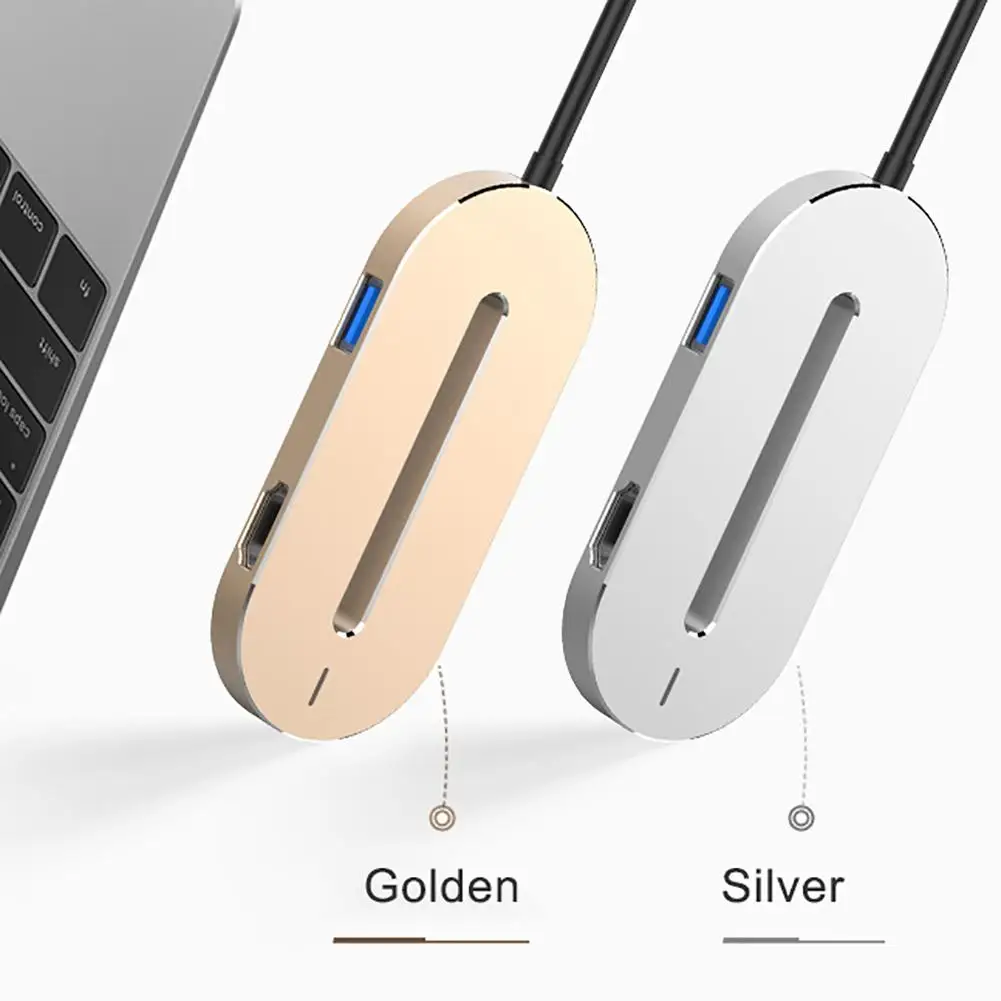 

Hot Sale Universal Hub Type-C Converter HDMI USB 3.0 Adapter Cable for Macbook Pro Laptop