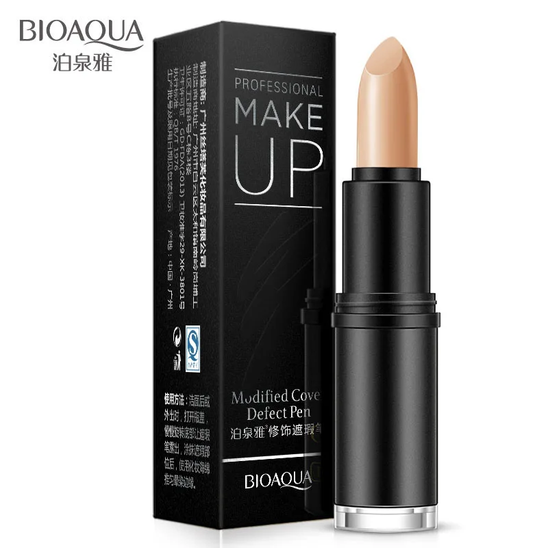 

BIOAQUA Concealer Pen Makeup Cover Hide Face Eye Blemish Dark Circle Contour Natural Brighten Base Stick Cosmetics