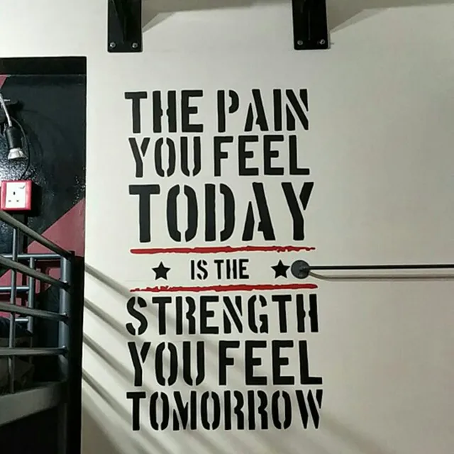 Special Offers The Pain you Feel Today... Home Fitness Gym Wall Sticker Strength Workout Vinyl Wall Art Mural Decals Room Decorations Special Offers The Pain you Feel Today... Home Fitness Gym Wall Sticker Strength Workout Vinyl Wall Art Mural Decals Room Decorations