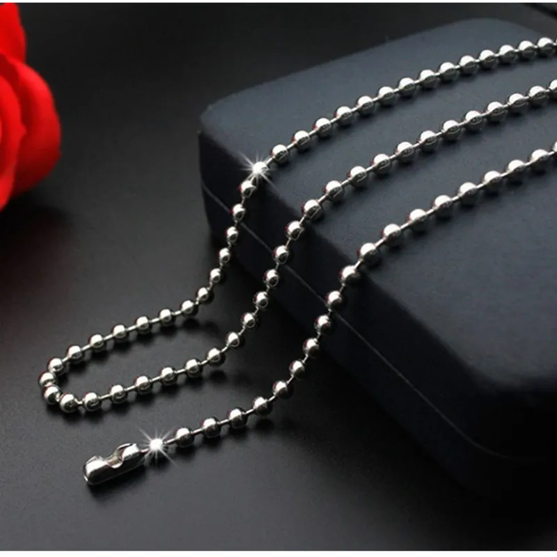 stainless steel jewelry titanium steel chain single chain wave necklace 007 length 45 90cmin