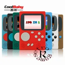 Ретро Портативный мини портативные игровые консоли 8-бит Цвет ЖК-дисплей дети Цвет игры Встроенный 198 игр для подарок для маленького ребенка VS RS-6