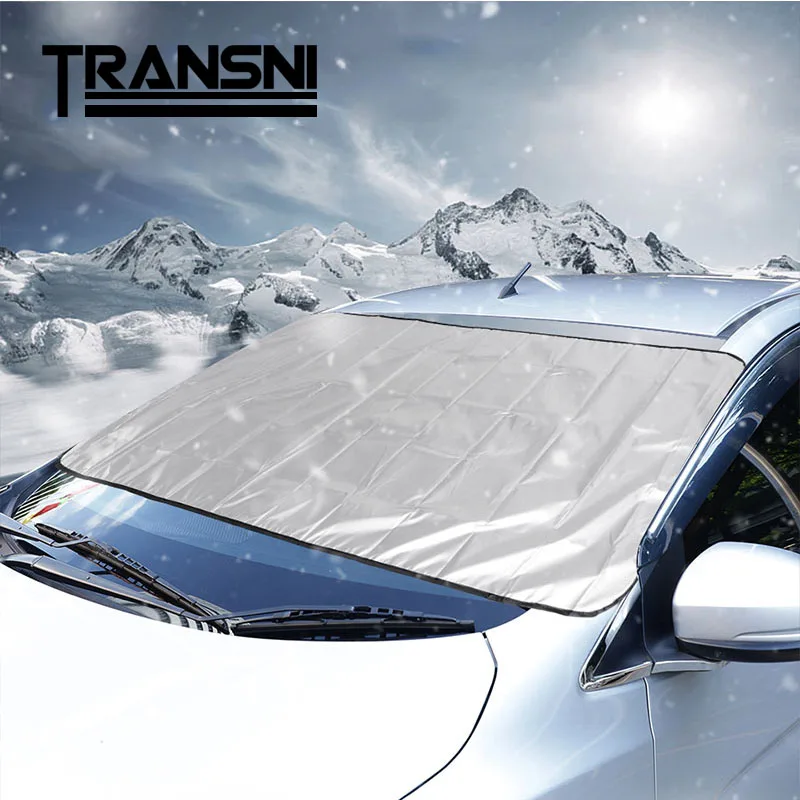 

Transni Car Universal Sunshade Cover Vehicle Front Window Waterproof Cover Snow Protective Shield Auto Sunshade Blind Sun Visor