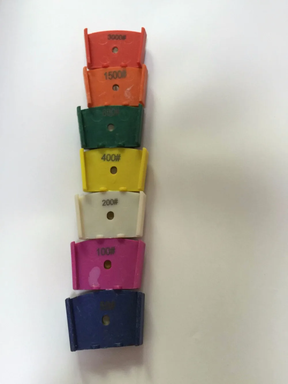 8 units/lot htc wet  diamond  polishing pad   grit at 30 50 150 300 500 1000 2000 3000