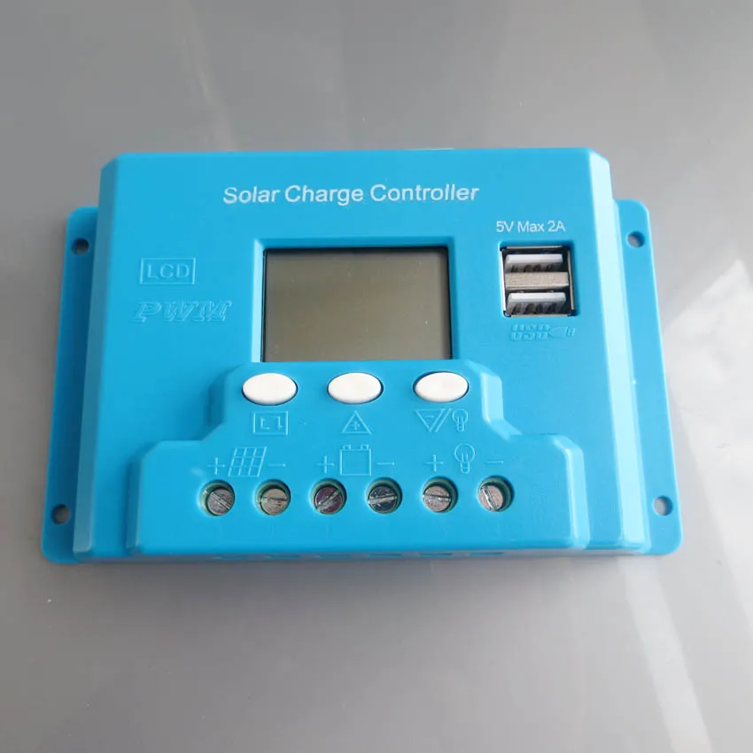 New type 30A 12V 24V intelligence Solar cells Panel Battery Charge Controller Regulators LCD font b