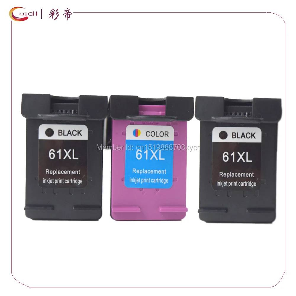 3 Pack Compatible for HP 61 XL for HP Deskjet 1000 1050 1055 2000 2050