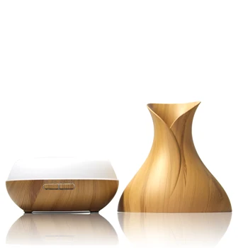 

VVPEC 400ML Aroma Essential Oil Diffuser Ultrasonic Air humidifier Wood Aromatherapy Purifier 7 Color LED Night Light For Home