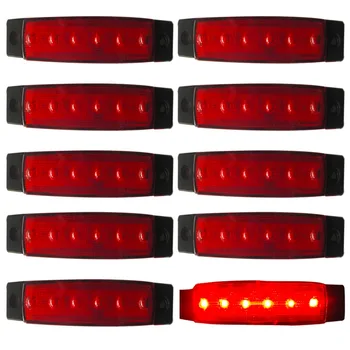 

2000x 6LED trailer indicator Truck Side Marker Clearance Light 24V 12v Rear lights external Lights Pickup for Van caravan RV