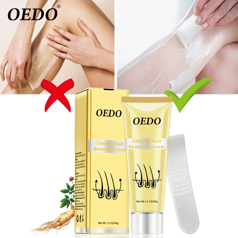 Ginseng Body Hair Removal Cream for Men and Women Hand Leg Hair Loss Depilatory Cream Removal Armpit Hair Care Depilatory Cream