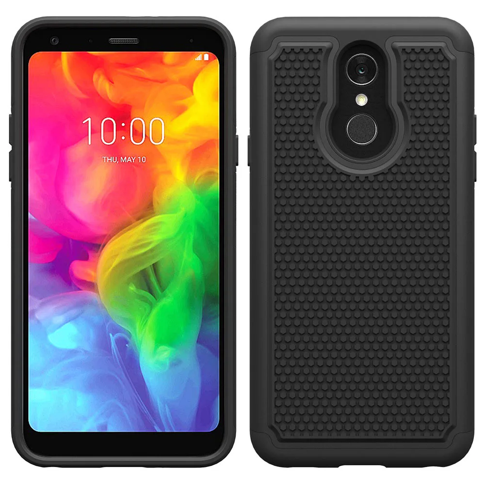 

Case For LG Q7 Heavy Duty Hybrid Armor Case Dual Layer Soft TPU & Hard Back Shockproof Protective Cover For LG Q7 Plus Q7 Alpha