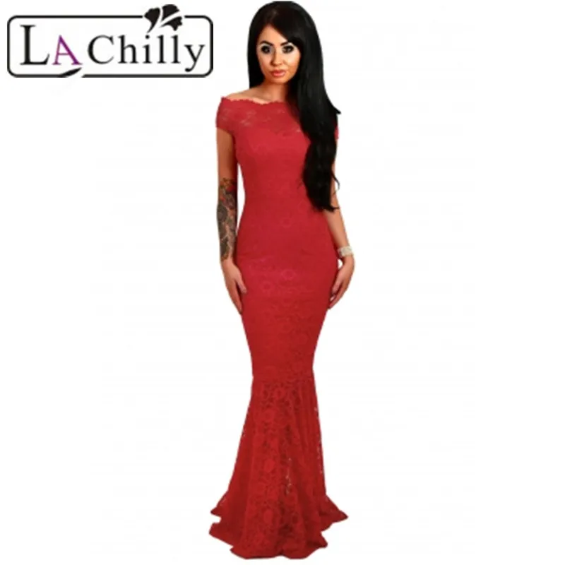 La Chilly 2018 Robe Longue Elegant Party Mermaid