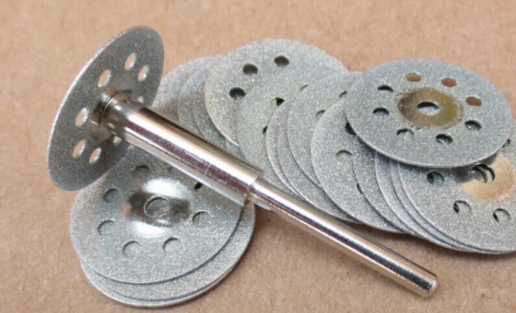 10 шт. 22 мм Алмазный диск абразивный алмазный шлифовальный бит резки камня пильный диск инструмент Dremel аксессуары