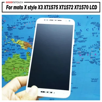

100% test ok For motorola moto X style X3 XT1575 XT1572 XT1570 LCD Display Touch Screen Digitizer Assembly with frame