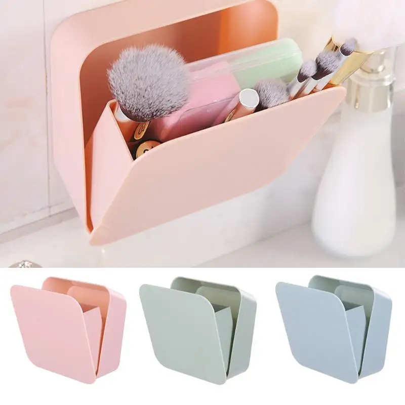 

Multifunction Waterproof Wall Storage Box Sticker Storage Racks Makeup Organizer Container Home Sundries Hanger Holder