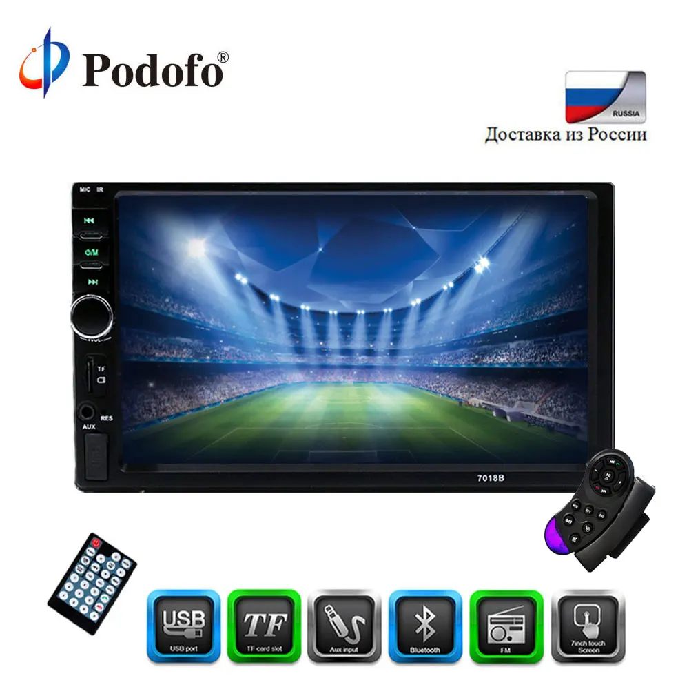 

Podofo Autoradio 2din 7 '' LCD Touch screen car radio Multimedia player car audio auto Stereo bluetooth Support Rearview Camera